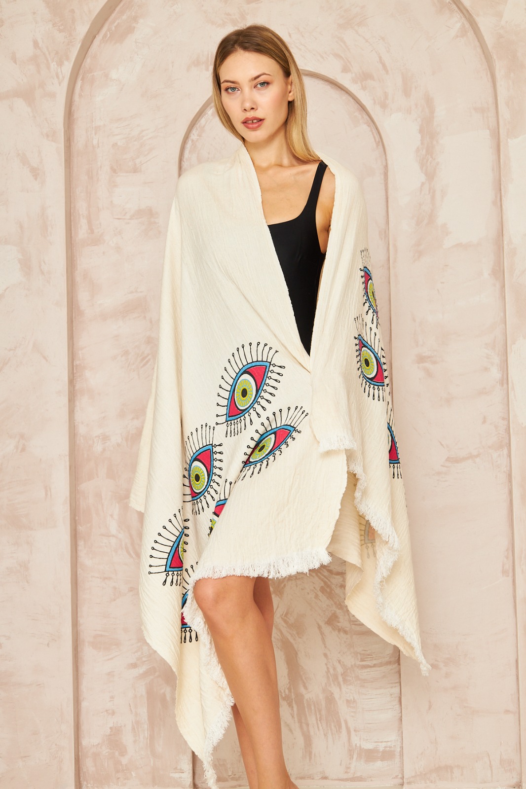 Müslin Peştemal Göz Desen